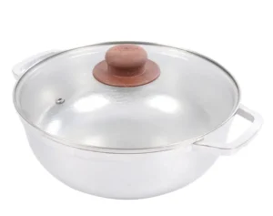 Caldero con tapa de vidrio
