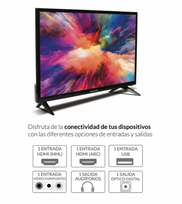 Televisor challenger 24″ led serie dvbt2 | led 24l85 t2 ng