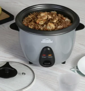 Olla Arrocera de 1.2 Litros Con Tapa de Vidrio - Color Gris